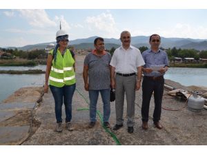Başkan Karataş Koyunbaba Köprüsünde incelemelerde bulundu