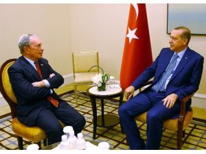 Cumhurbaşkanı Erdoğan, Michael Bloomberg’i kabul etti