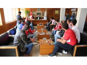 Sivasspor taraftar grubundan, Başkan Aydın’a ziyaret