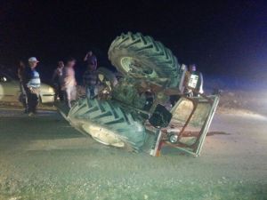 Kozan’da traktör takla attı: 1 yaralı