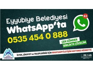 Eyyübiye Belediyesi Whatsapp hattı kurdu