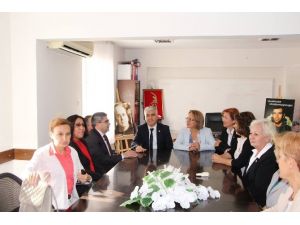 CHP Kadın Kolları heyeti, Başkan Kayalı ve CHP ile örgütünü ziyaret etti
