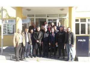 Başkan Alemdar Serdivan ilçe Emniyet Müdürüne taziye ziyareti