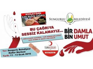 Sungurlu Belediyesi’nden Kan Bağışı Kampanyası