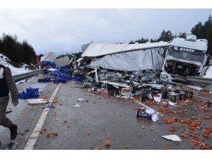Afyonkarahisar’da zincirleme trafik kazası (2)