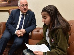 12 yaşındaki Sedef’ten Suriyeli çocuklara duygu dolu mektup