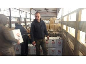 Yardım TIR’ları Suriye’ye ulaştı