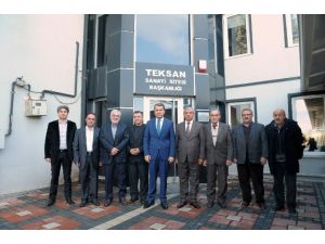 Vali Çelik, Teksan Sanayi Sitesi’ni ziyaret etti