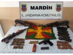 Mardin’de silah ve mühimmat ele geçirildi