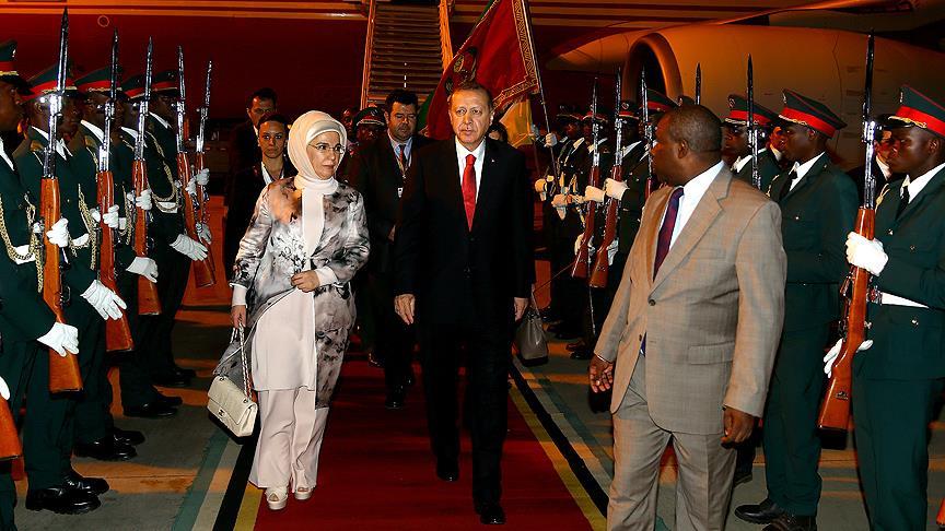 Cumhurbaşkanı Erdoğan Afrika turunun ikinci durağı Mozambik'te