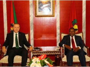 Erdoğan, Mozambik Cumhurbaşkanı Nyusi ile görüştü