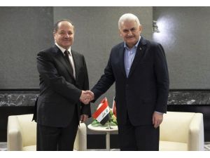 Başbakan Yıldırım, Münih’te Barzani ile görüştü