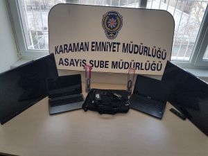 Karaman’da hırsızlık yaparken suçüstü yakalanan 2 kişi tutuklandı