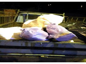 Uşak’ta yolcu otobüsünden 720 kilo kaçak et çıktı