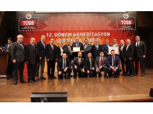 Safranbolu TSO C Sınıfı TOBB Akreditasyon Belgesini aldı