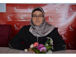 Saadet Partisi Uşak Kadın Gençlik Kolları Teşkilat Başkanı Nasibe Dincel ; "Çanakkale, İslam kardeşliği ve İslam Birliği’nin zaferidir"