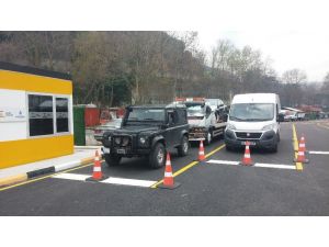 İstinye - Çubuklu arabalı vapur deneme seferleri havadan görüntülendi