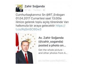 Erdoğan ve Yıldırım 1 Nisan’da Van’a geliyor