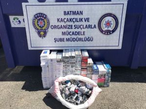 Batman’da 3 bin 880 paket kaçak sigara ele geçirildi