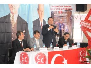 MHP Oğuzeli İlçe kongresinde Muharrem Özsert yeniden başkan seçildi