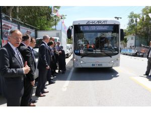 Elektrikli otobüs Manisa sokaklarında test sürüşüne çıktı