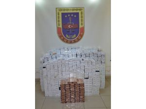 Türkoğlu’nda 49 bin paket kaçak sigara ele geçirildi