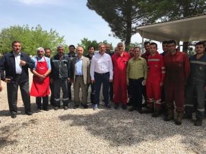 Genel Müdür Şişman üretim sahasını gezdi