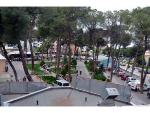 Salihli Devlet Hastanesinde çevre düzenlemesi
