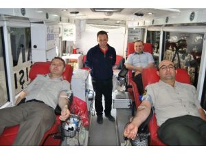Artvin’de jandarmadan kan bağışı seferberliği
