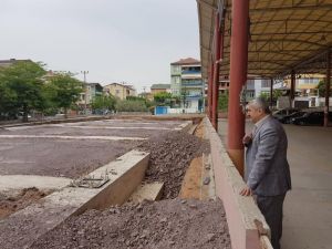 Başkan Baran, Çamlıtepe Kapalı Pazar Alanını inceledi