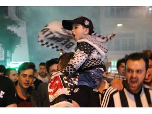 Konya’da Beşiktaş’ın şampiyonluğu kutlandı