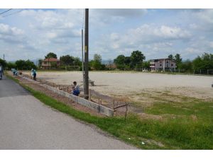 Sarımeşe futbol sahası revize ediliyor