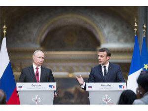 Macron ile Putin görüştü
