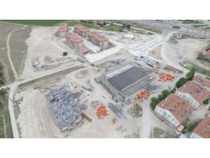 Cihanbeyli yeni Halk Eğitim Merkezi ve Spor Kompleks yapımı devam ediyor