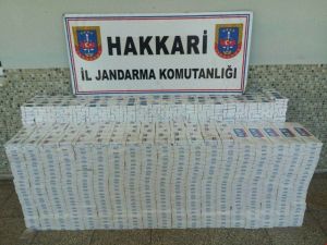 Yüksekova’da 8 bin paket sigara ele geçirildi