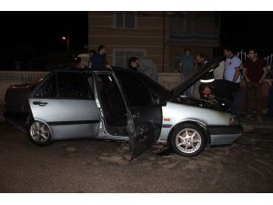 Karaman’da park halindeki otomobil yandı