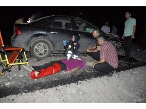 Konya’da otomobil kum yığınına çarptı: 6 yaralı