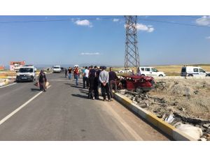Uşak’ta trafik kazası; 1 ölü, 3 yaralı