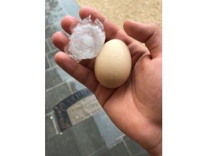 Kastamonu’da yumurta büyüklüğünde yağan dolu paniğe neden oldu