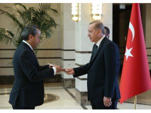Cumhurbaşkanı Erdoğan’ın güven mektuplarını kabulü