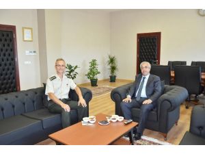 İl Jandarma Komutanı Albay Oğuz, Rektör Şengörür ile görüştü