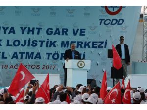 Başbakan Yıldırım, Konya YHT Garı ile Kayacık Lojistik Merkezi’nin temelini attı