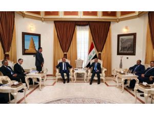 Dışişleri Bakanı Çavuşoğlu,  Irak Meclis Başkanı Cuburi ile görüştü