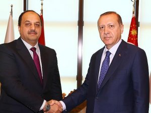 Cumhurbaşkanı Erdoğan, Katar Savunma Bakanı Attiyah'ı kabul etti