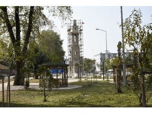 Tekkeköy Belediyesi saat kulesi çalışmalarında sona gelindi