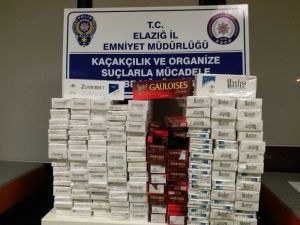 Elazığ’da bin 310 paket kaçak sigara ele geçirildi