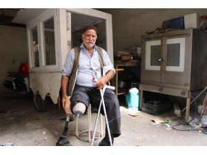 64 yaşındaki engellinin ekmek teknesini çaldılar