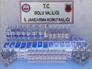 Bolu’da kaçak sigara ve alkol operasyonu