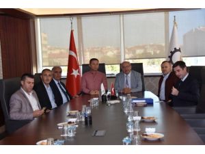 Başkan Kadir Albayrak Çerkezköy TSO Başkanı Kozuva ile görüştü