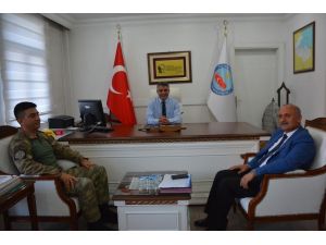 JÖH Komutanı Özsırkıntı’dan Kaymakam Özkan’a ziyaret